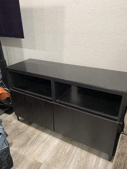 IKEA TV TABLE WITH STORAGE