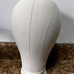 23” Wig Soft Cork Canvas Block Head Displaying Mannequin Head 