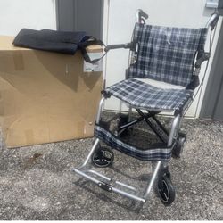 New Aluminum Travel Wheelchair 