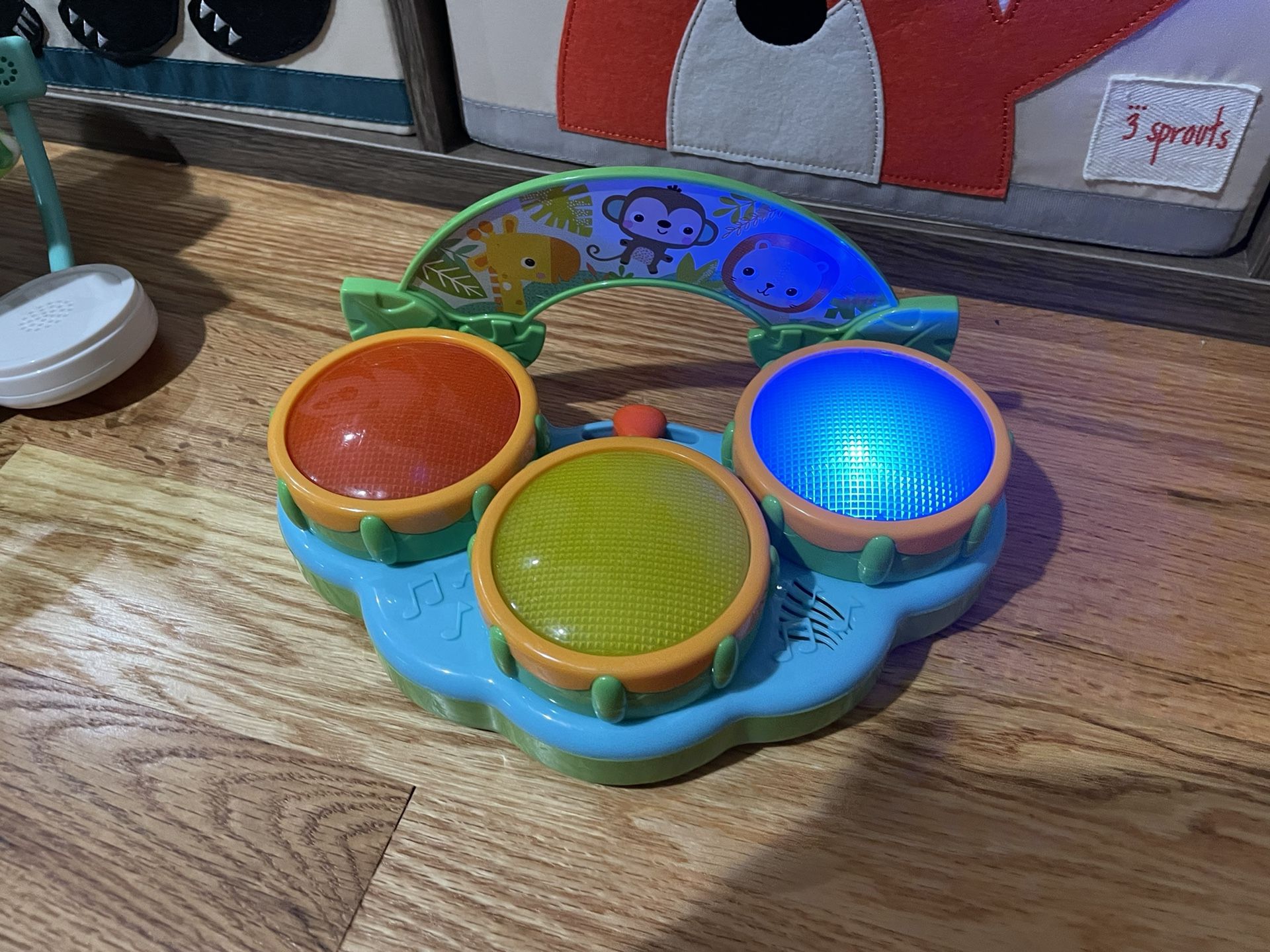 Bright Starts Safari Beats Musical Drum