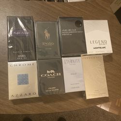 8 Variety Men's Colognes Fragrances