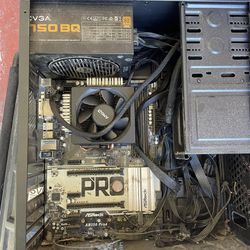 Partial PC - Power Supply, AMD Cpu, Ab350 Pro Mobo