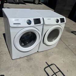 Used Samsung Washer And Gas Dryer Front Load Big Capacity 
