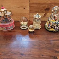 Disney And Collectible Music Boxes And Snow Globe Collection