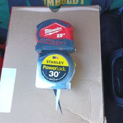 Milwaukee 25' Measure Tape & Stanley 30'