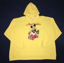 4XL MENS MICKEY MOUSE CHRISTMAS HOODIE. (make a offer)