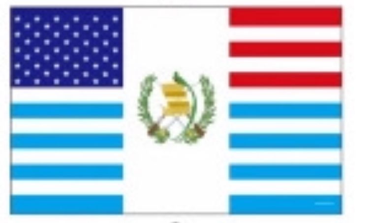 Guatemala USA Patriotic Flag
