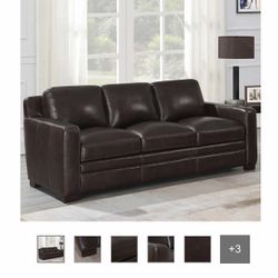 Brown Leather Sofa Brand New In The Box 