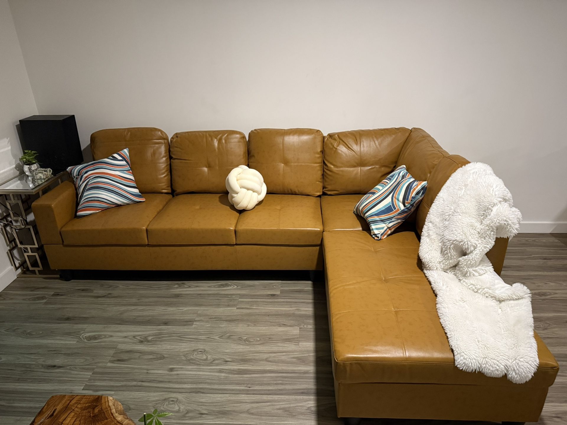 New Sectional + Storage Ottoman  — Left or Right Chaise — Delivery Available  