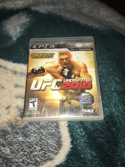 Ps3 game UFC Undisputed 2010