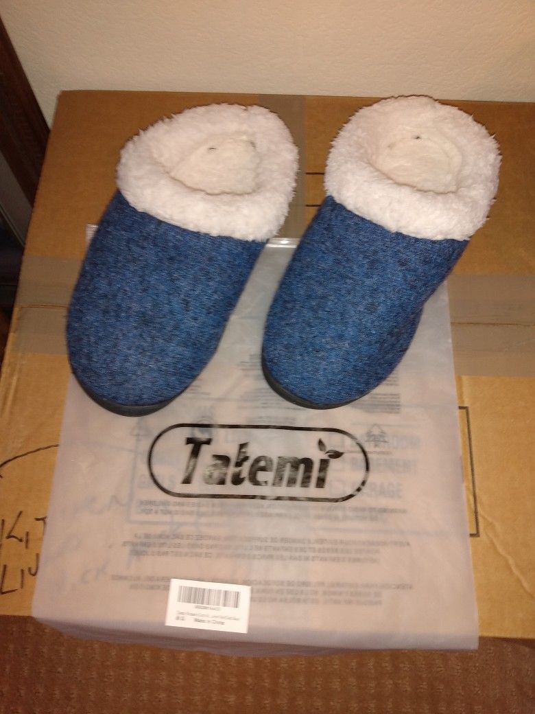 Tatemi Women's Memory Foam House Slippers 