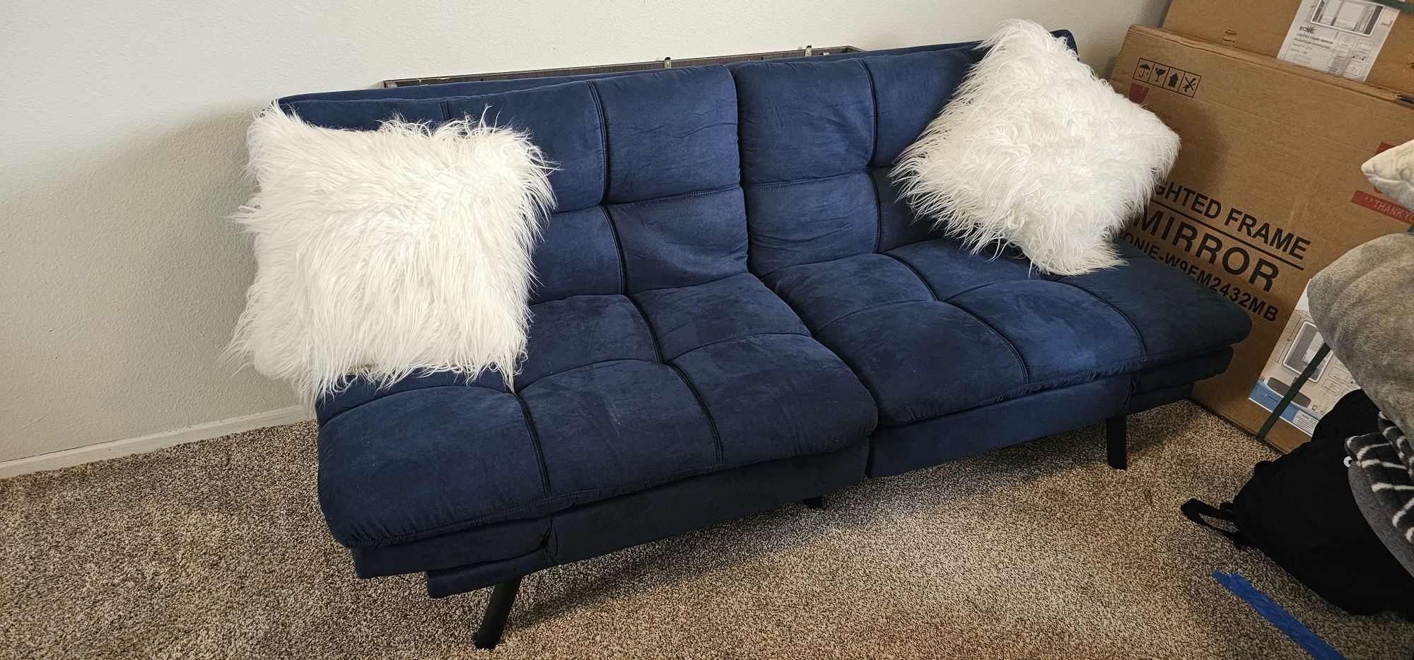 Navy Blue Futon