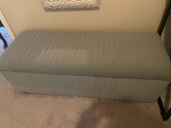 Fabric storage bench