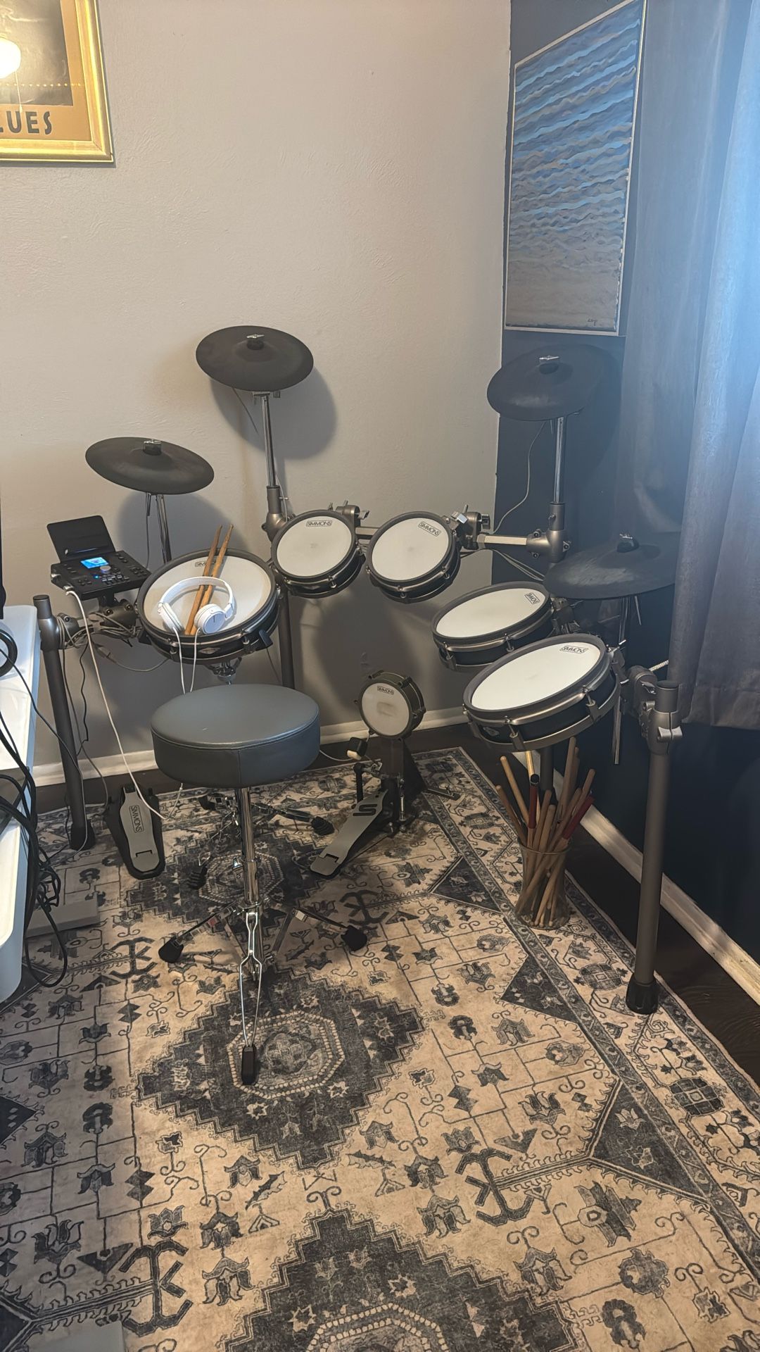 Simmons SD1250 Electronic Drum Kit With Mesh Pads