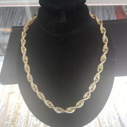 10k Gold Rope Chain 42.8 Grams 26 Long Layway Available 10% Down If You Interested Ask Maribel Thank You 