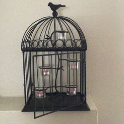 Beautiful Home Decor Birdcage with 5 tea light branches