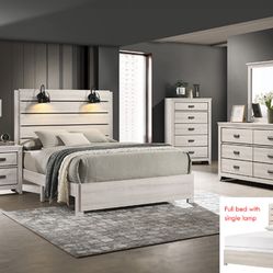 4PC Queen Platform Bedroom Set 
