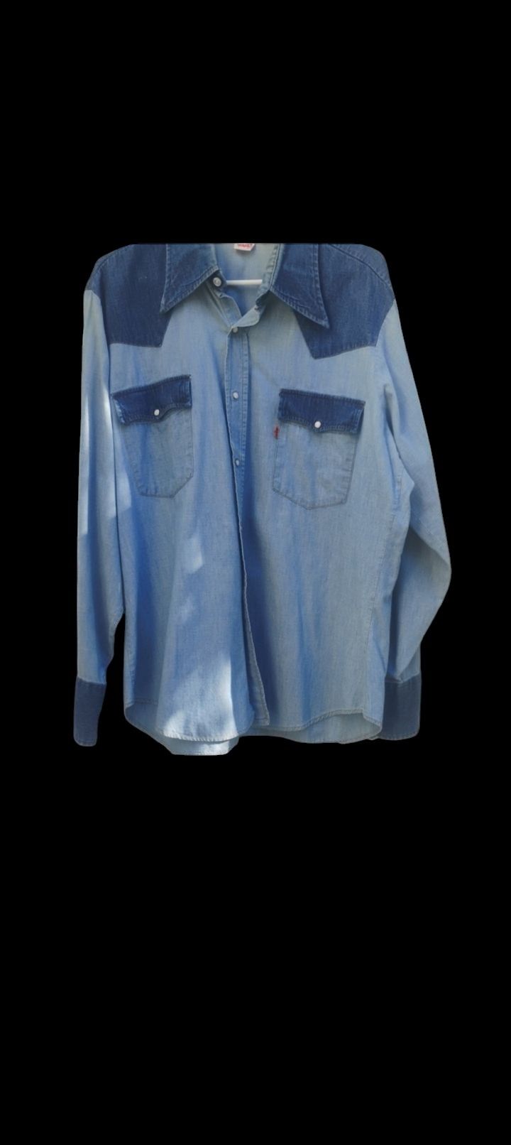 Mens Vintage Levi Button Up Shirt Xlarge