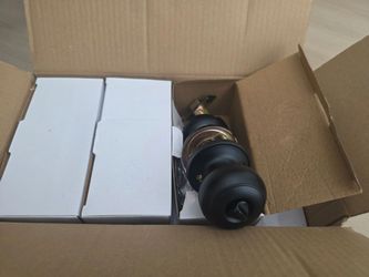 Pack of 9 Black Matte Door Knobs with Lock