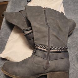 Grey Boots