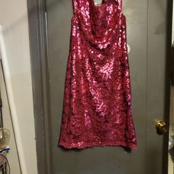 JS Collection Pink Sequin Dress