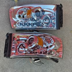 06-08 Dodge Ram LED DRL Projector Headlights Luces Focos Micas Faros Faroles Headlamps 