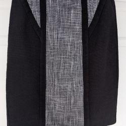 Calvin Klein Black and Gray Pencil Skirt