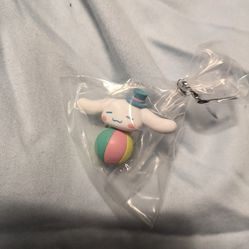 Cinnamoroll Sanrio Pastel Circus Mascot Figure Keychain From Japan Laying