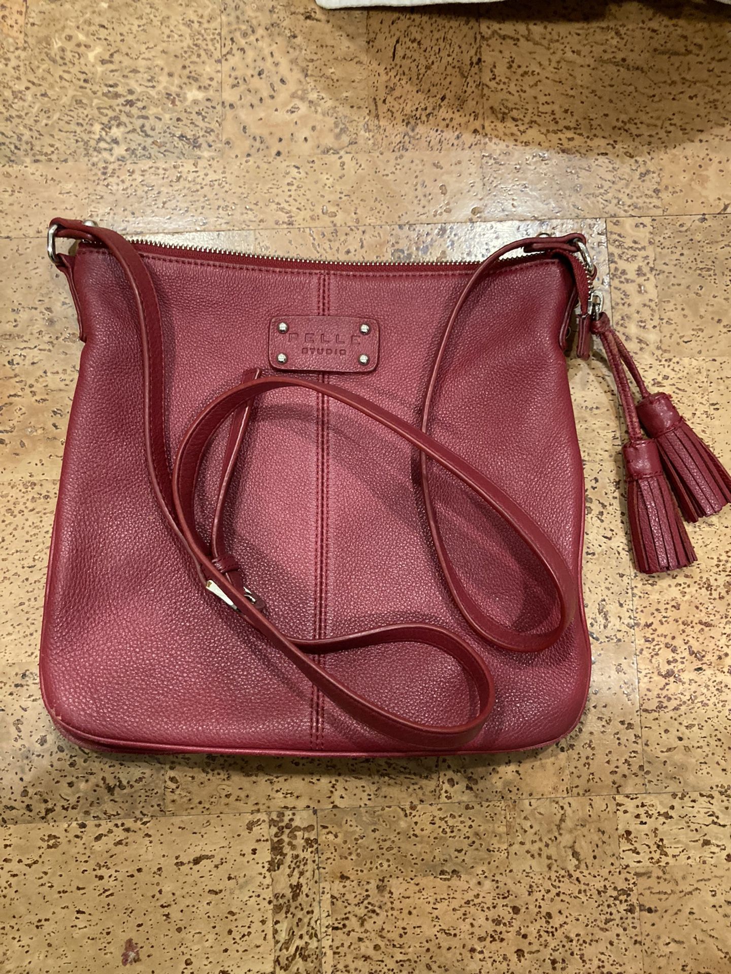 Red Leather Crossbody Bag