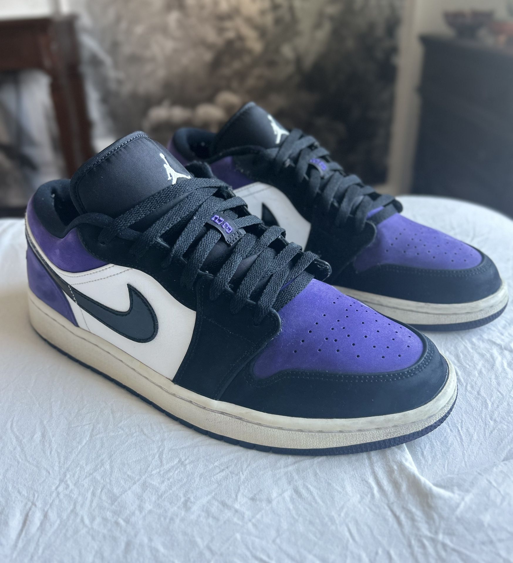 Jordan 1 low court purple size 12