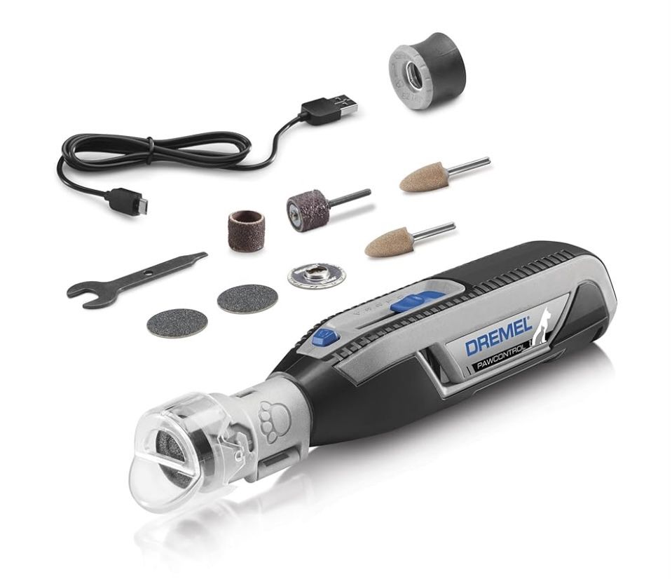 Dremel Brand PawControl Dog Nail Grinder and Trimmer - Cordless & Rechargeable Pet Grooming Tool Kit Dogs, Cats, and Small Animals