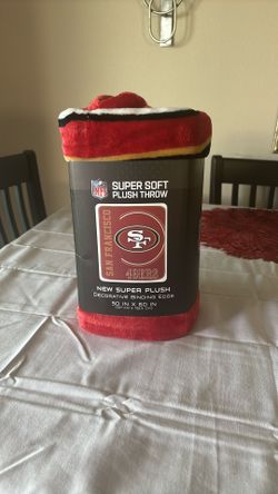 SF 49ers Soft Plush Throw Blanket