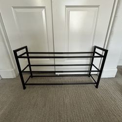 Black Metal Shoe Rack