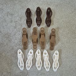 Adjustable plastic shoe rack for men and women, 12 pack