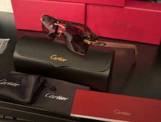 C brown buff black lens sunglasses