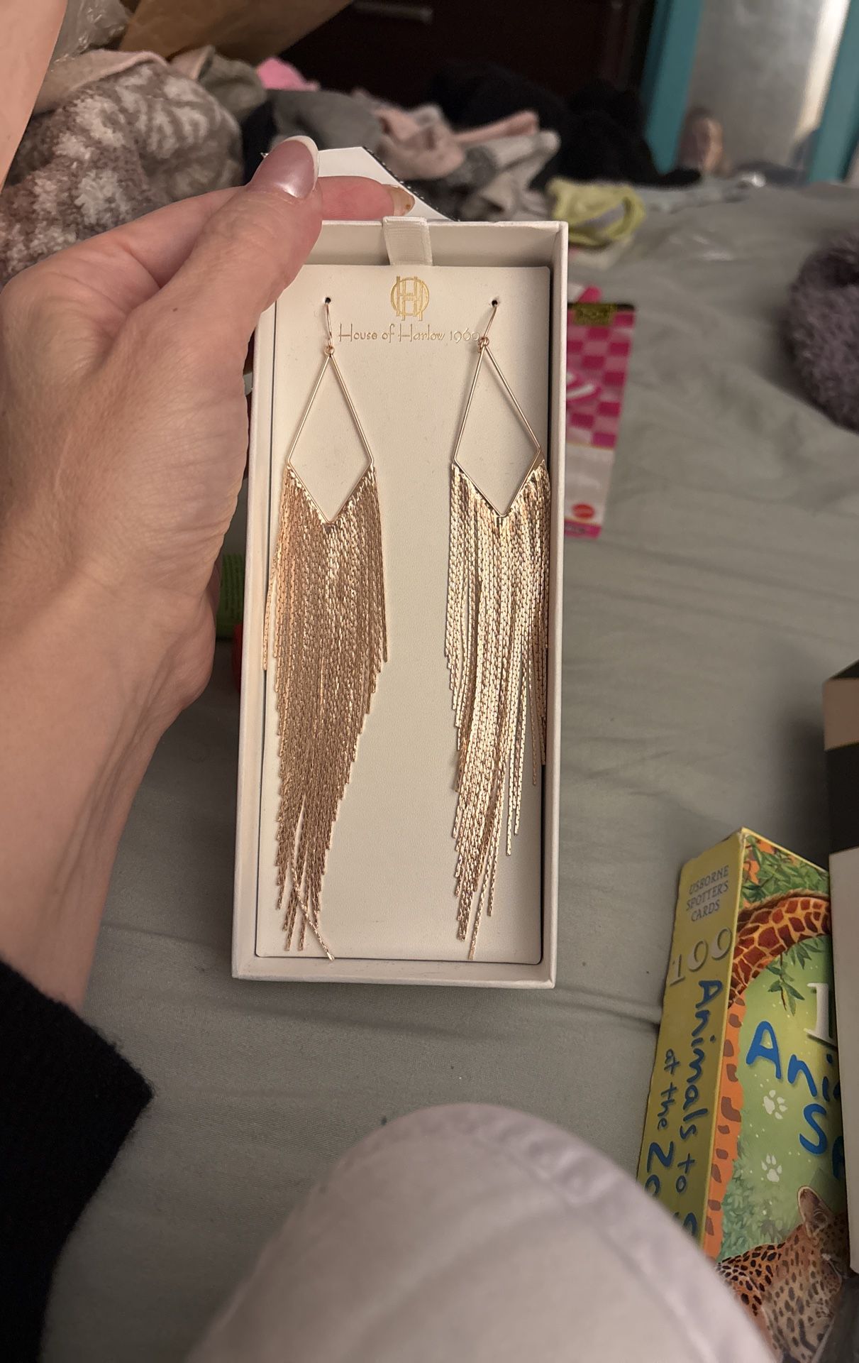 House of Harlow 1960 Chain Waterfall Fringe Earrings. These are absolutely gorgeous!