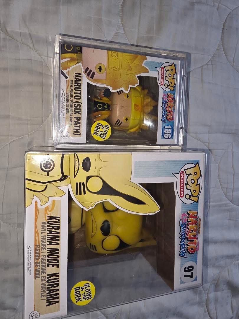 Poplife Naruto And Kurama Glow Funko Pops