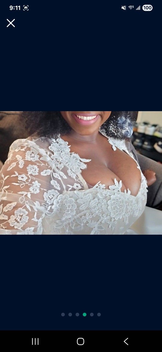 White Wedding Dress Or Formal Dress $85 OBO