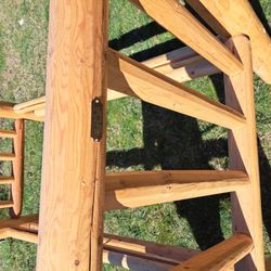 Twin Masive Bed Frame Logs Style 