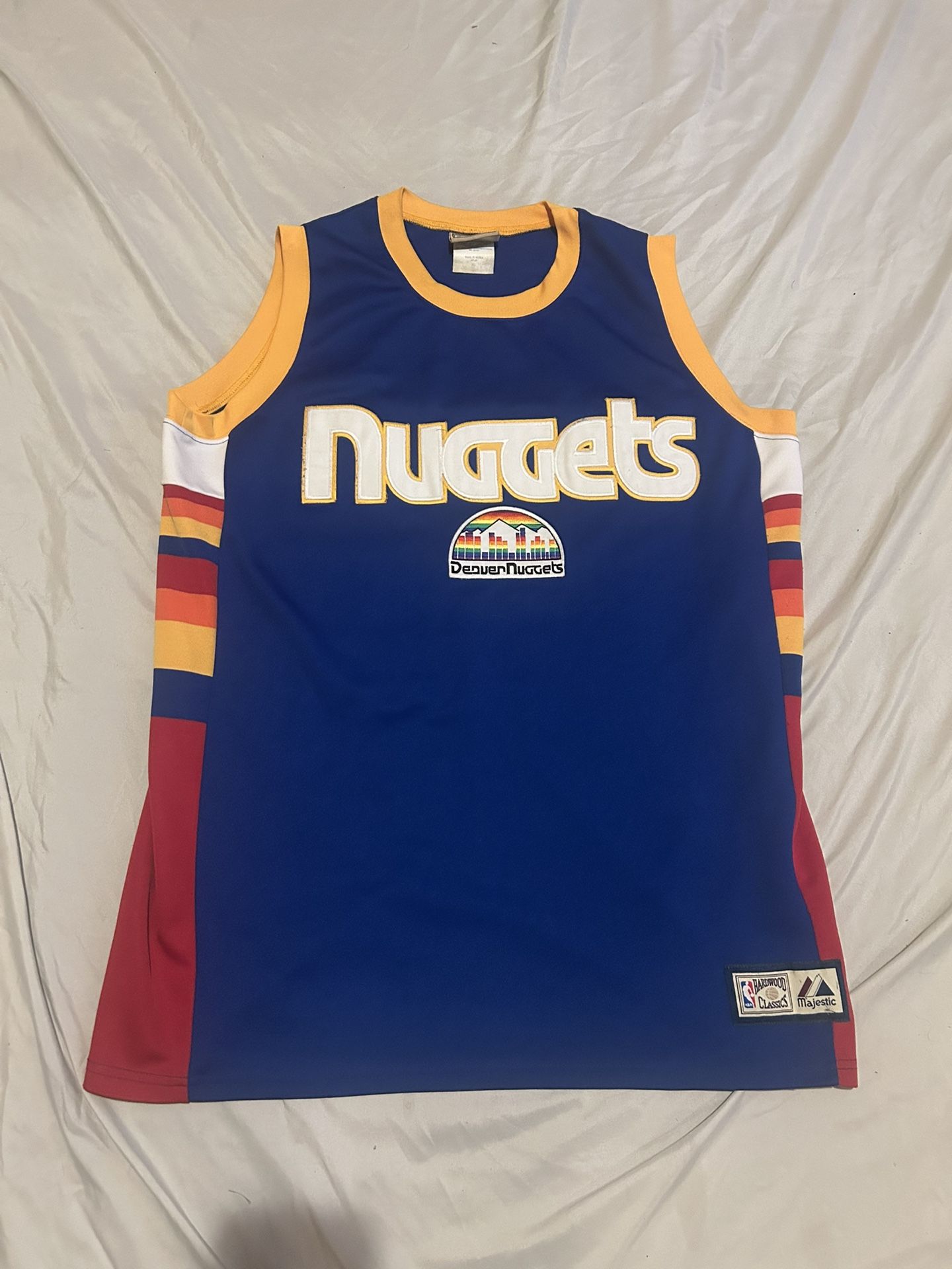 Denver Nuggets Majestic Hardwood Classics Stitched Team Jersey (Men's XL/2XL)