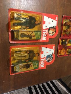 2 1983 Galoob A-TEAM Action Figures New in Package MURDOCK & TEMPLETON PECK