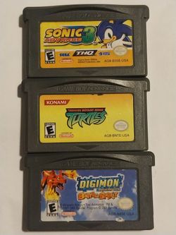 3 Nintendo Game Boy Advance games $30 each