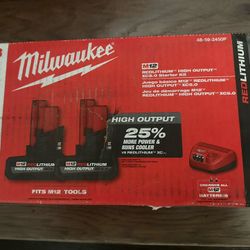 Milwaukee M12 RedLithium High Output Cx 5.0 Battery’s 