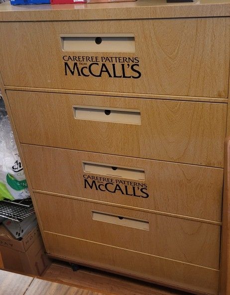 McCall's Pattern Cabinet