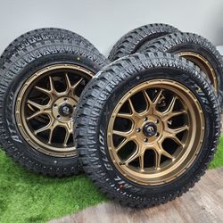5 Fuel Bronze Wheels With Atturo 33s 5 Lug 5x5