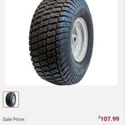 18x8.5-8 Lawn And Garden Tire Assembly On 8x7wheel