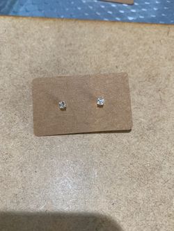 Silver earrings