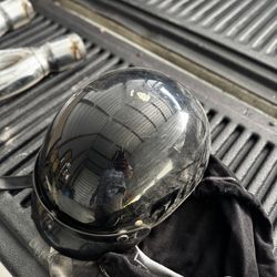 Harley Davidson, motorcycle helmet, black and color