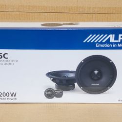 Alpine DM-65C DM Series Car Speakers 6 1/2" Component Speaker System 200 Watts 🚨 Payment Options Available 🚨 No Credit Needed 🚨 