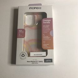 Incipio Design Series Case for iPhone 13 Pro (6.1”) Rainbow large Camera